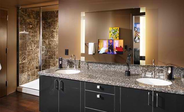 Thiết kế countertop làm từ đá granit trong phòng tắm - Thiết kế - Phòng tắm