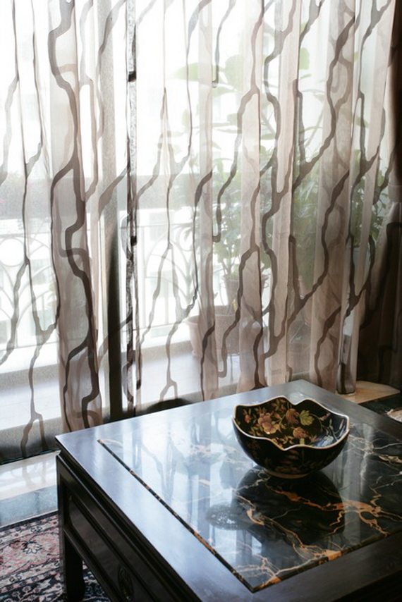 Phòng khách bình yên ơới màn cửa theo phong cách Zen - Trang trí - Phòng khách - Màn cửa