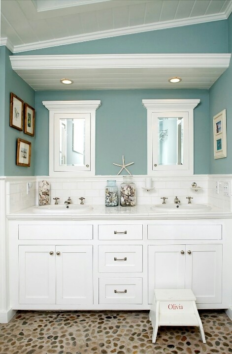 Sea Inspired Decorating Ideas for Bathroom. - Decorating - Bathroom - Ideas