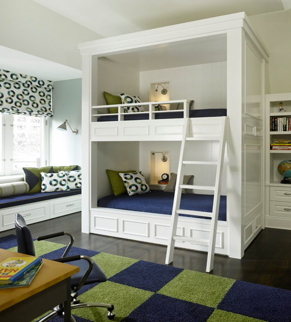 Giường tầng đẹp cho bé trai và gái - Thiết kế - Nội thất - Giường tầng