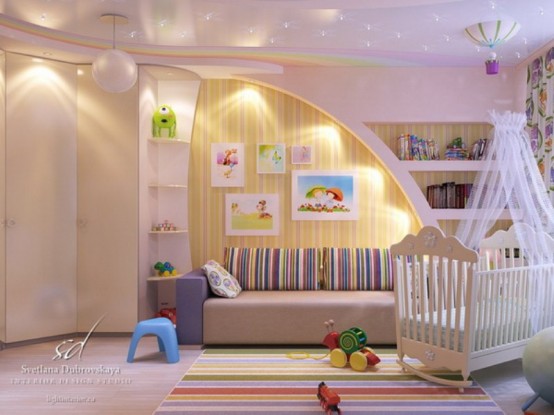 Romantic and Fascinating Girly Space by Svetlana Dubrovskaya - Interior Design - Apartment - Girl Room - Home Interior