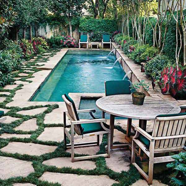 สวนเล็กๆพร้อมด้วยสระว่ายน้ำเก๋ๆ - ไอเดีย - บ้านสวย - ไอเดียเก๋ - ของแต่งบ้าน - ออกแบบ - ตกแต่ง - จัดสวน - สวนสวย