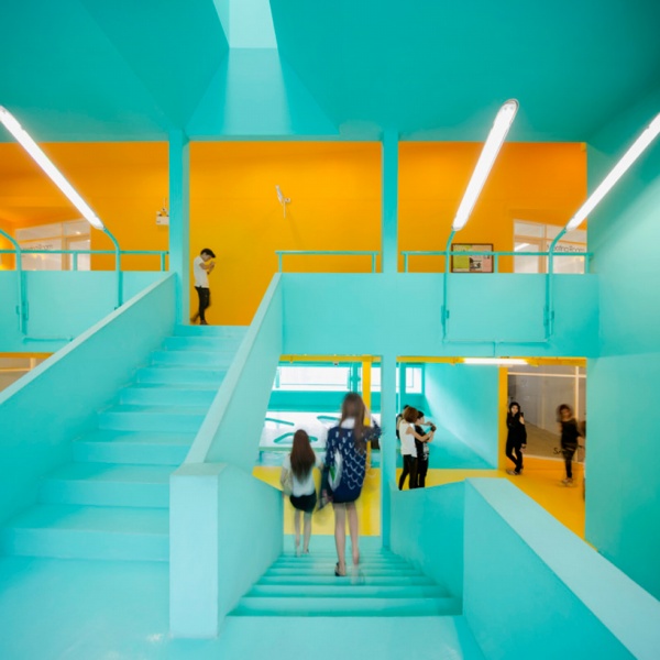 Trung tâm Sinh viên đầy màu sắc tại Đaại học Bangkok - Supermachine Studio - Đại học Bangkok - Trang trí - Kiến trúc - Ý tưởng - Nhà thiết kế - Nội thất - Thiết kế đẹp - Thiết kế thương mại - Tin Tức Thiết Kế