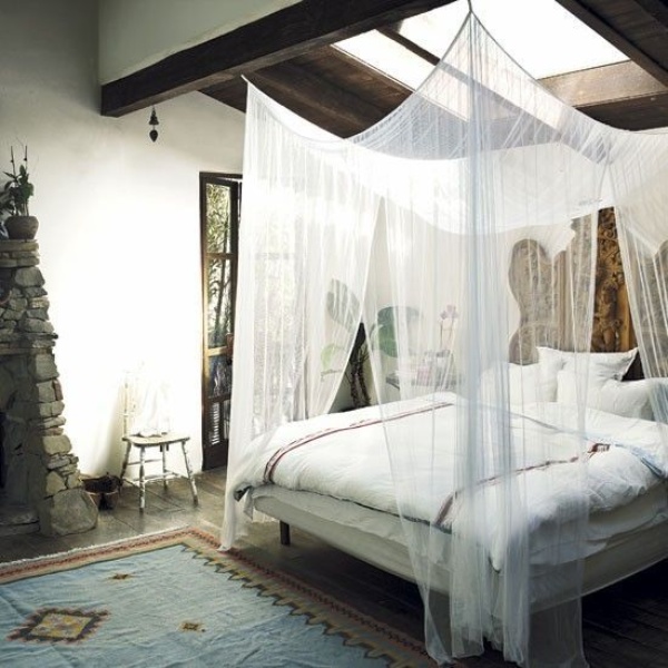 Nhẹ nhàng với màn giường trắng tinh khôi - Trang trí bằng vải - Phòng ngủ - Ý tưởng