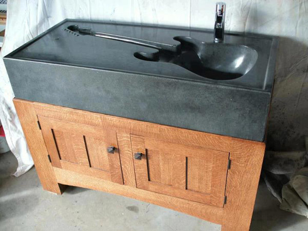 Bồn Rửa Guitar Sáng Tạo Của Pearidge Concrete & Crafts - Bồn rửa - Ý tưởng - Nhà bếp