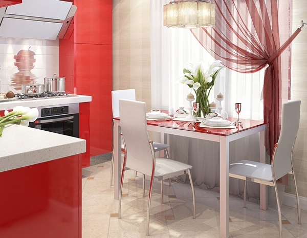 สวยแซ่บ!! ห้องครัวสไตล์โมเดิร์นสีแดงสุดจี๊ด...สวยล้ำสุด ๆ - ห้องครัว - แบบห้องครัวสีแดง - แต่งครัวสีแดงสุดจี๊ด - ครัวสไตล์โมเดิร์น - ครัวสีแดงสด