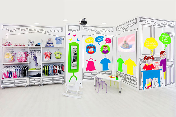 ตกแต่งร้านเสื้อผ้าเด็กสีสดๆ - สี - สีสัน - บ้านสวย - การออกแบบ - ออกแบบ - ตกแต่ง - แต่งบ้าน
