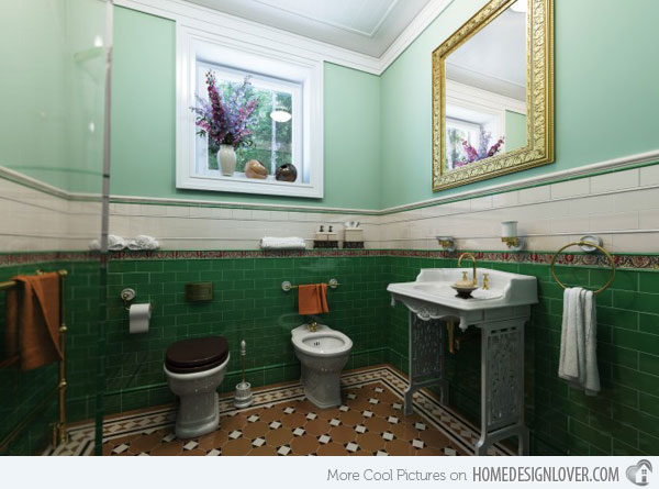 15 ý tưởng trang trí phòng tắm với màu sơn độc đáo nhất. - Phòng tắm - Trang trí - Màu sắc