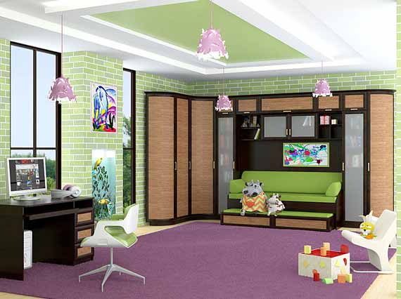 Thiết kế phòng cực cute dành cho trẻ em - Phòng trẻ em - Thiết kế