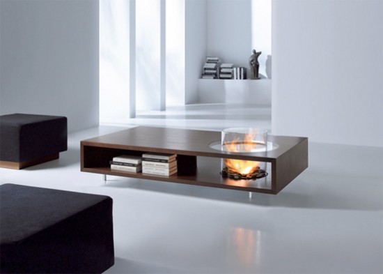 Innovative Coffee Tables with Built-in Fireplace by Planika Fires - Decoration - Design - Interior Design - Ideas - Furniture - Coffee Tables - Fireplaces - Planika Fires