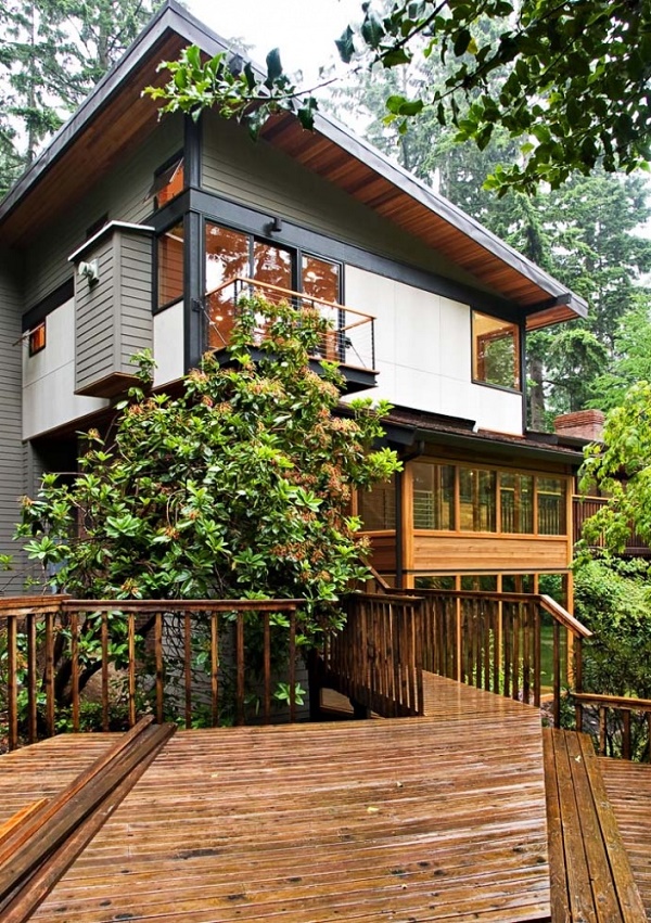แบบบ้านไม้สวย กลางป่าใหญ่แสนสงบร่มรื่น - ตกแต่งบ้าน - แต่งบ้าน - ไอเดีย