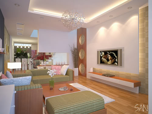Design an attractive and elegant living room - Interior Design