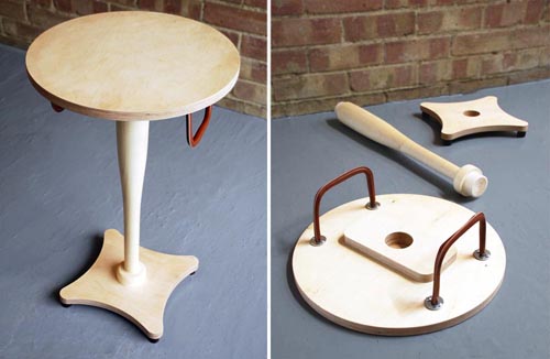 เจ๋ง! "อาวุธลับที่ซ่อนอยู่กับโต๊ะข้างเตียง" ตัวช่วยยามฉุกเฉิน! - เฟอร์นิเจอร์ - โต๊ะวางของ - โต๊ะข้างเตียง - โต๊ะซ่อนอาวุธลับ - ไม้เบสบอล - ของแต่งบ้าน