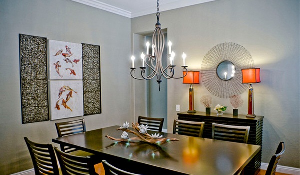 Calming Asian Themed Dining Room Designs [PHOTOS] - Dining Rooms