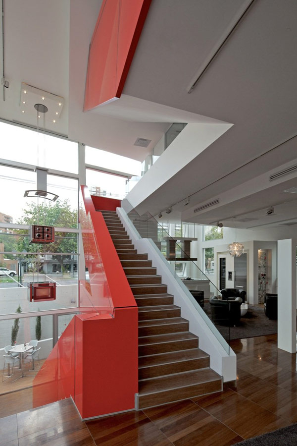 Chiêm ngưỡng Gallery hiện đại với tông trắng-đỏ tại Chi Lê - Trang trí - Nội thất - Ý tưởng - Kiến trúc