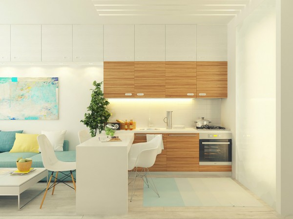 Anton Grishin thiết kế căn hộ đáng yêu chỉ với 29 mét vuông - Anton Grishin - Trang trí - Ý tưởng - Nội thất - Mẹo và Sáng Kiến - Thiết kế đẹp - Nhà đẹp