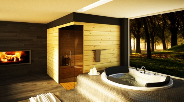 Dream Bathroom Designs With Fireplaces - Fireplace - Design - Ideas - Bathroom