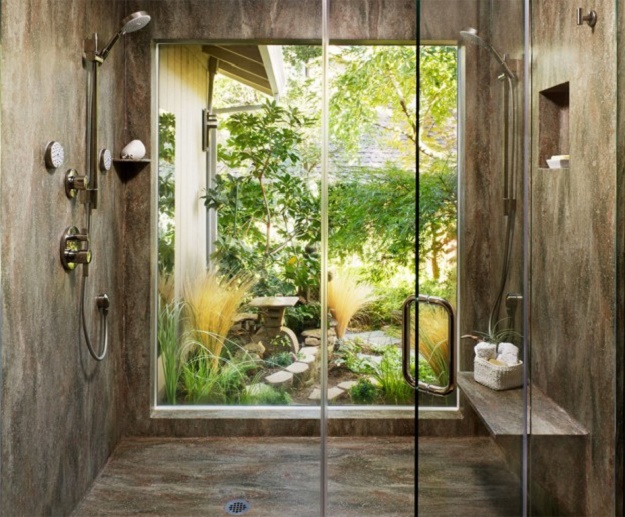 10 ไอเดียการแต่งห้องน้ำเเบบเปิด โปร่งรับความฟินจากธรรมชาติ - ห้องน้ำแบบโปร่ง - ห้องน้ำ - เทรนด์การออกแบบ - ดีไซน์