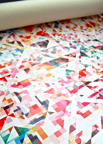 Giấy dán tường mang họa tiết hình học rực rỡ từ Rachel Parker - Rachel Parker - Giấy dán tường - Thiết kế