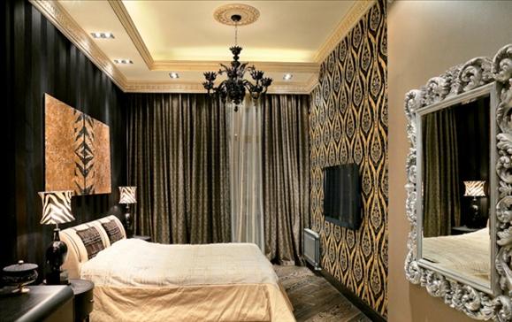 Extremely Glamorous Apartment Design in Black and Red Tones at Moscow - Apartment - Black and red - Design