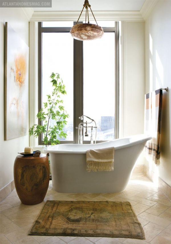 Những chiếc bồn tắm trắng tinh, sành điệu - Bồn tắm - Màu trắng - Trang trí - Ý tưởng - Nội thất - Thiết kế đẹp - Phòng tắm