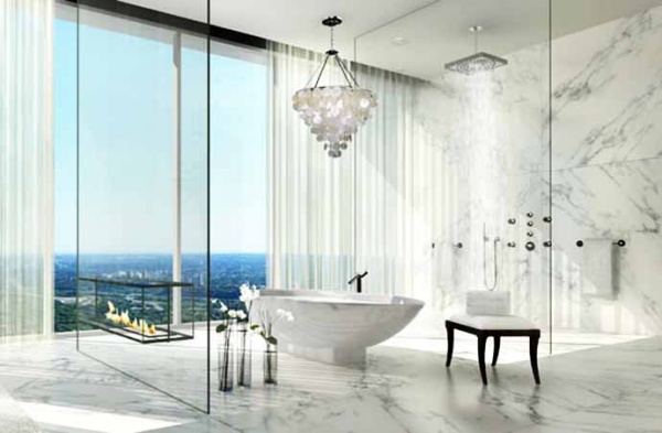 Dream Bathroom Designs With Fireplaces - Fireplace - Design - Ideas - Bathroom