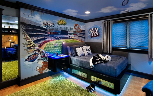 Phòng ngủ tuyệt vời cho các chàng trai đam mê thể thao - Thiết kế - Phòng ngủ - Phòng cho teen