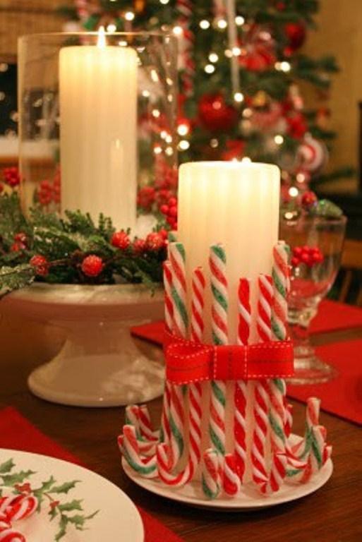 Trang hoàng Noel với ánh nến lung linh - Trang trí - Nến - Giáng sinh