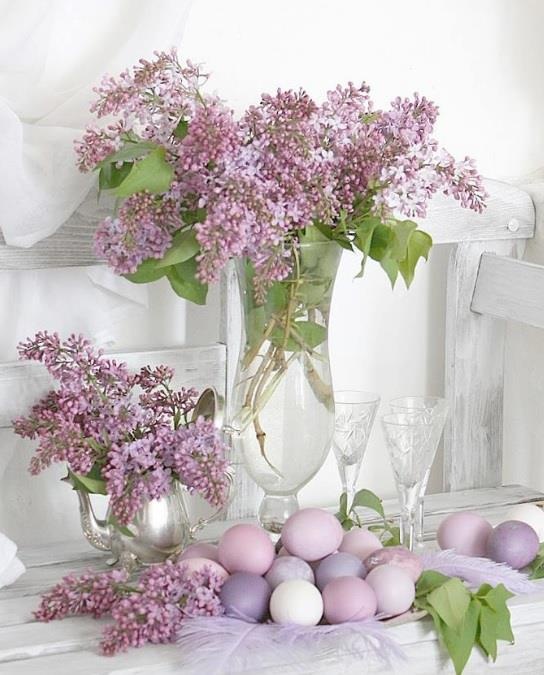 Trang trí nhà đơn giản với hoa lilac
