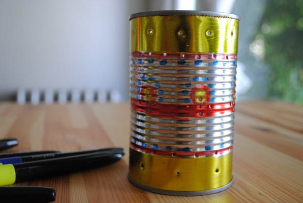 DIY โคมไฟ สร้างความโรแมนติก ด้วยไอเดียสุดประหยัด - DIY - งานประดิษฐ์ - โคมไฟ - กระป๋อง - DIY โคมไฟ - ประดิษฐ์โคมไฟ - งานฝีมือ