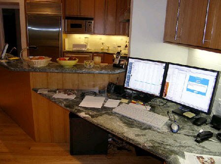 Office in Kitchen ใช่แล้วห้องทำงานในห้องครัว