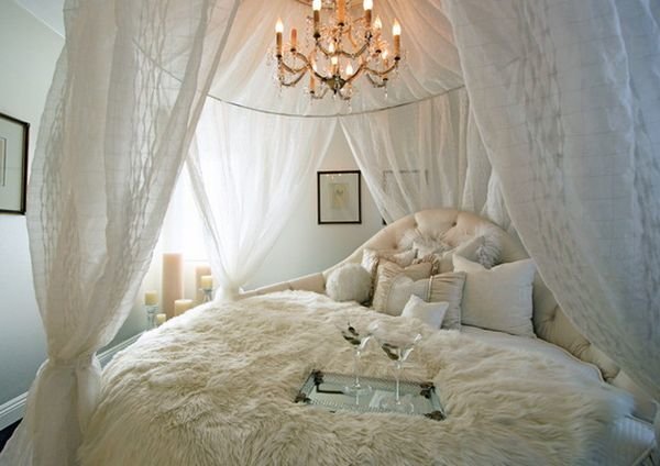 Giường ngủ hình tròn đẹp thời trang