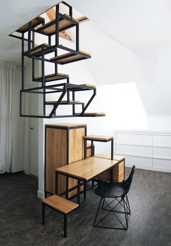 Object Élevé: cầu thang kết hợp kệ đựng đồ - Thiết kế - Cầu thang - Nội thất - Kệ