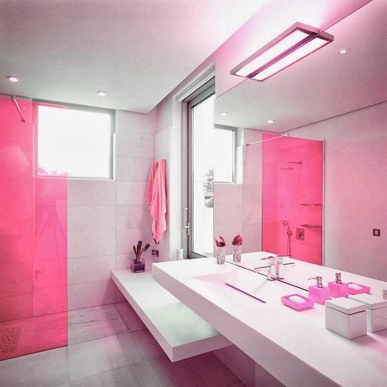 ฟิน!!!! ห้องน้ำสีชมพู - ตกแต่งบ้าน - ของแต่งบ้าน - ตกแต่ง - ห้องน้ำ