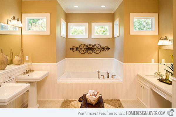 15 ý tưởng trang trí phòng tắm với màu sơn độc đáo nhất. - Phòng tắm - Trang trí - Màu sắc