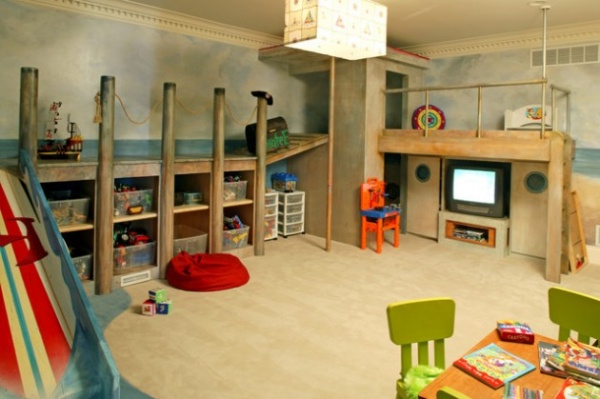 Phòng chơi thú vị dành cho bé trai - Phòng chơi cho trẻ - Thiết kế - Phòng trẻ em