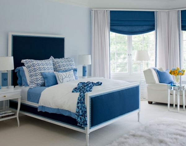 การแต่งห้องนอนสีฟ้า ช่วยให้ผ่อนคลายยามพักผ่อน - แต่งห้องนอนสีฟ้า - เทคนิคการตกแต่ง - ห้องนอน - ห้องนอนโทนสีฟ้า - แบบห้องนอนสีเย็น