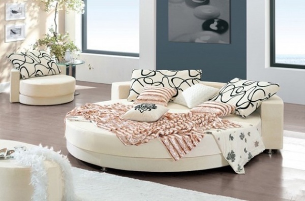 Giường ngủ hình tròn đẹp dành cho người yêu sự mới lạ - Nội thất - Giường - Thiết kế