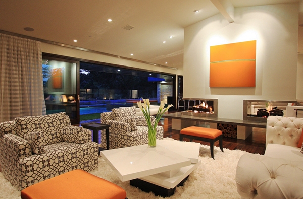 Phòng khách thêm ngọt ngào với gam màu trắng và cam - Trang trí - Ý tưởng - Nội thất - Thiết kế - Phòng khách - Phối màu