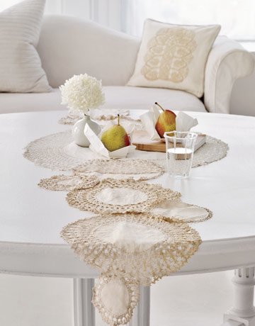 Decorate with Vintage Doilies