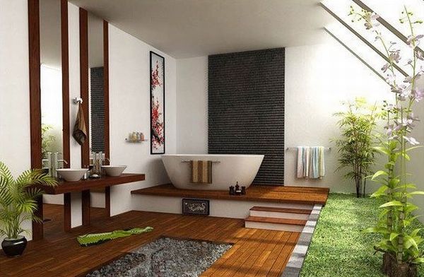 Harmonious Japanese Bathroom Design Ideas - Decoration - Design - Interior Design - Ideas - Furniture - Bathroom - Japanese - Feng Shui
