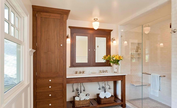 Những chiếc tủ đứng vô cùng bắt mắt dành cho phòng tắm - Nội thất - Phòng tắm - Đồ trang trí - Tủ