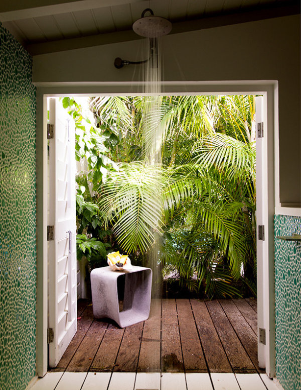 Thư giãn trong phòng tắm theo phong cách nhiệt đới
