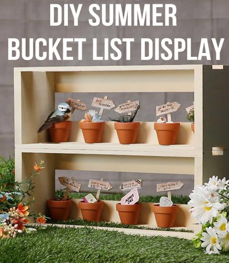 Cute DIY Bucket List Display