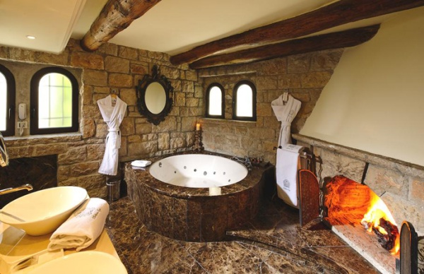 Dream Bathroom Designs With Fireplaces - Fireplace - Design - Ideas - Bathroom