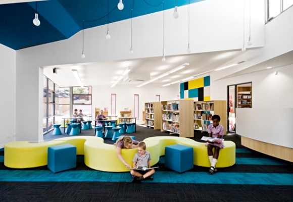 Play with Color in a Beautiful School - Interior Design