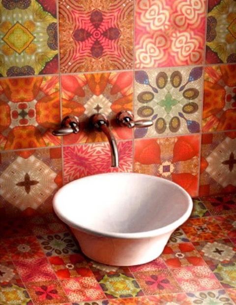 Gạch lát đủ màu sắc cho phòng tắm thêm vui mắt - Phòng tắm - Mẹo và Sáng Kiến - Xu hướng - Ý tưởng - Trang trí