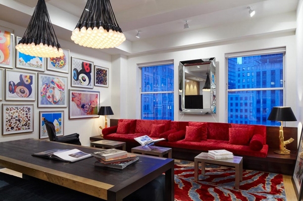 Say đắm với đồ nội thất màu đỏ cho phòng khách - Trang trí - Ý tưởng - Nội thất - Thiết kế - Phòng khách