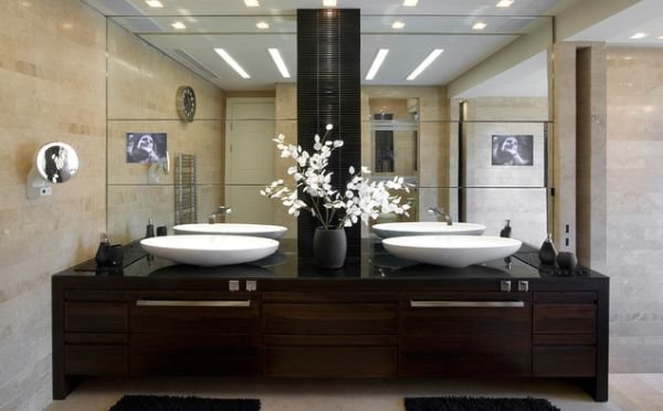 Bồn rửa mặt đẹp hiện đại cho phòng tắm