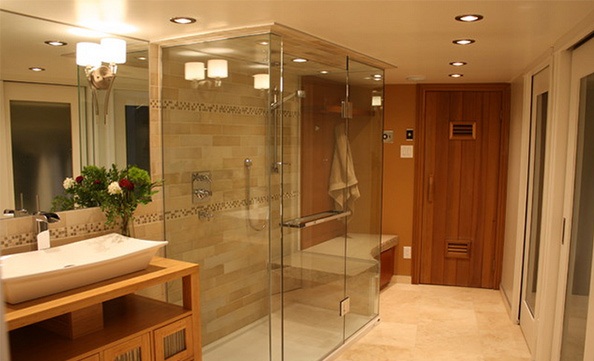 Bồn tắm kính đứng sang trọng và hiện đại - Thiết kế - Bồn tắm kính đứng - Phòng tắm